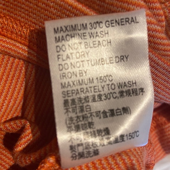 Men’s Rust Long Sleeves Polo Shirt Sweater Large - Picture 12 of 12